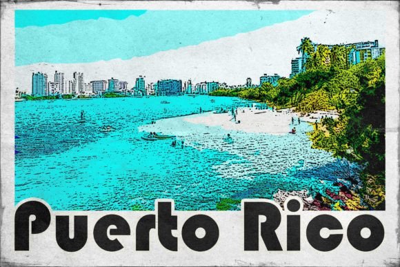 Download Puerto Rico Carribean Retro Poster - Carribean Collection