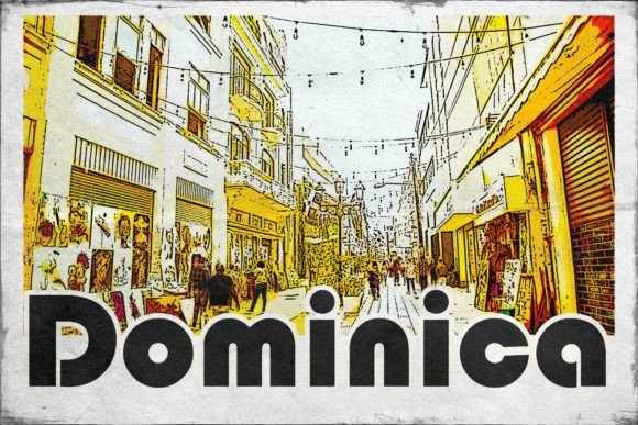 Download Dominica Carribean Retro Poster - Carribean Collection