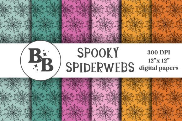 Download Halloween Spiderweb Digital Paper 12x12 - Paper 12x12 Collection