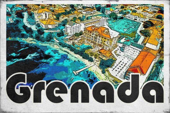 Download Grenada Carribean Retro Poster - Carribean Collection