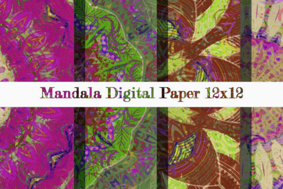 Download Mandala Digital Paper 12x12 7 - Paper 12x12 Collection