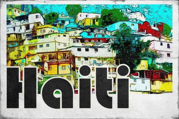 Download Haiti Carribean Retro Poster - Carribean Collection