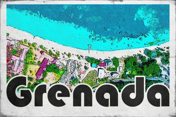 Download Grenada Carribean Retro Poster - Carribean Collection